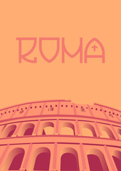 Plakat Roma Poster vector layout