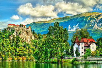 Fototapeta na wymiar Bled Castle in Slovenia
