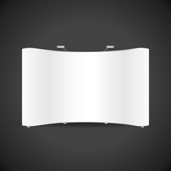 vector exhibition stand booth mockup.
