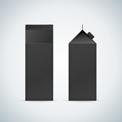 vector blank packaging mockup.