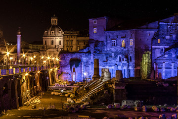 nightlife in Rome, Italy, magic, everlasting
