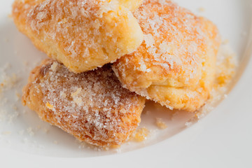 Cookies on wyite plate