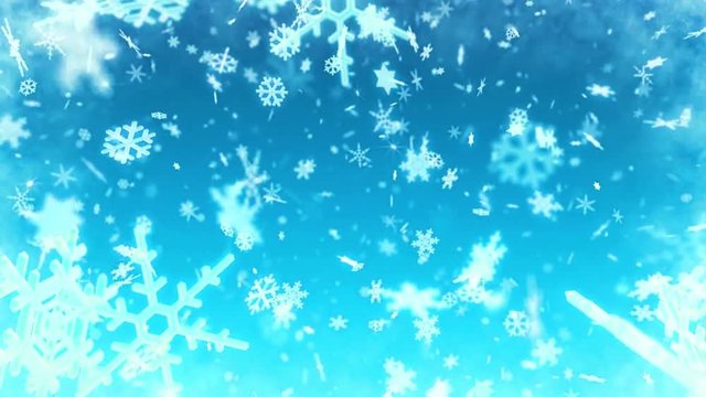Winter holidays Christmas snowflakes background
