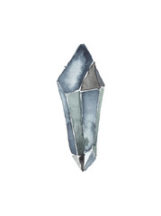 Fototapeta premium Watercolor raw crystal