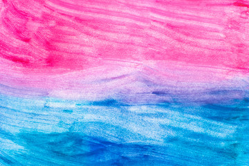 Abstract watercolor blue and pink texture art (hand painted)