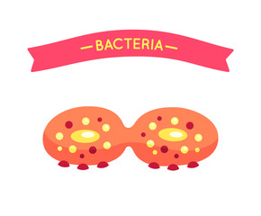 Bacteria Poster and Virus Vector Illustration