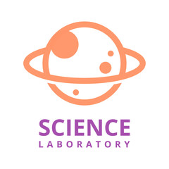 Science laboratory logo template