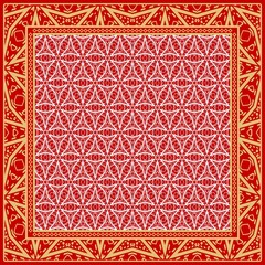 Obraz premium Fashion design Print with geometric pattern. Vector illustration. For modern interior design, fashion textile print, wallpaper.