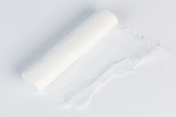 medical bandage on white background