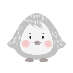 Penguin baby print. Cute animal illustration for nursery
