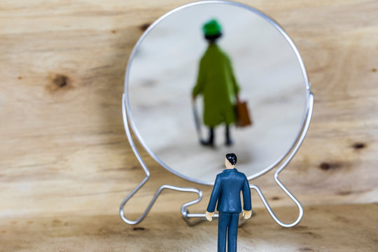 Dream Travel Concept, Worker Wants in Road Trip