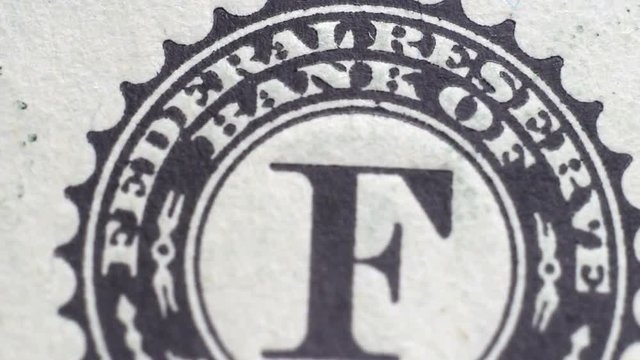 Tracking macro elements on the US one dollar bill. 
