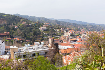 Fototapeta na wymiar Beautiful panorama over the cityscape