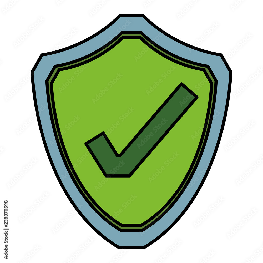 Sticker computer protection icon