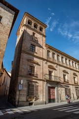 Facade of the Orellana Palace in Salamanca