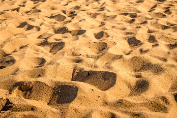 Sand of a beach with patterns