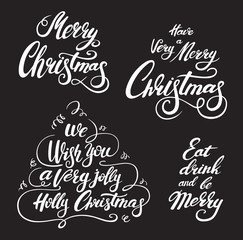 Christmas lettering set