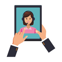 tablet assistance icon