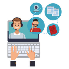 computer assistance icon