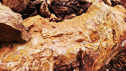 Shale rock sandstone red surface like mars