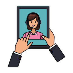 tablet assistance icon