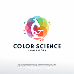 Colorful Stethoscope logo vector, Science logo designs template, design concept, logo, logotype element for template