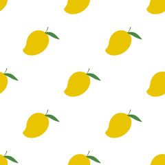 Mango seamless pattern vector design. The art of sweet delicious fruit theme looks yummy.