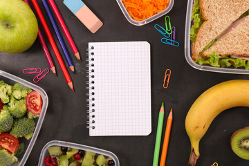 health food at work concept