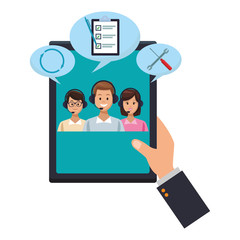 tablet assistance icon