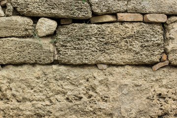 old stone wall soft focus close background texture