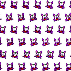Purple gremlin - sticker pattern 02