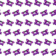 Purple gremlin - sticker pattern 09