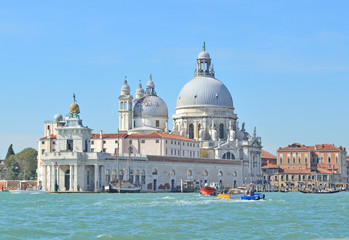 Fototapeta na wymiar Cathedral of Santa Maria della Salute in Venice