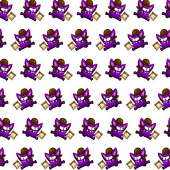 Purple gremlin - sticker pattern 30