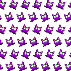 Purple gremlin - sticker pattern 38