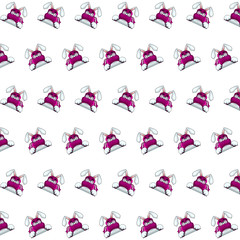 Ninja rabbit - sticker pattern 23