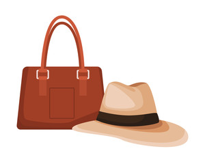 panama hat and bag