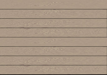 Obraz premium Realistic brown wood plank pattern background vector illustration.
