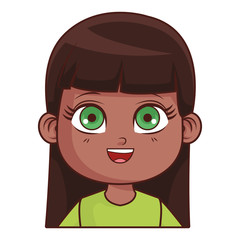 Obraz premium cute girl body cartoon