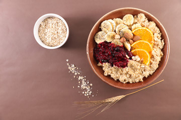 porridge with fruit