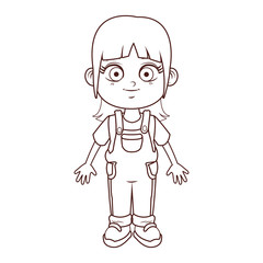 cute girl body cartoon