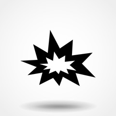 Boom icon vector.