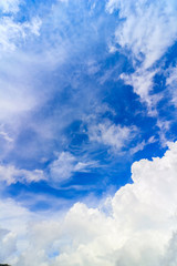 Naklejka na ściany i meble Clear Blue Sky with Dynamic Cloud