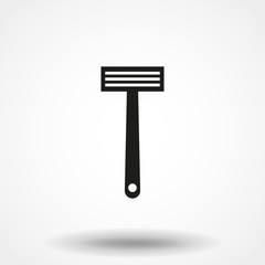 disposable shaving razor icon- vector illustration