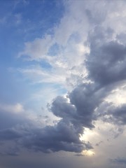 blue sky with clouds