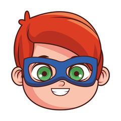 cute boy face cartoon