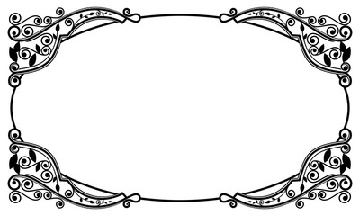 vintage floral frame