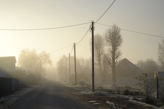 frost in the village