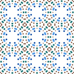 Seamless abstract pattern background with a variety of colored circles.