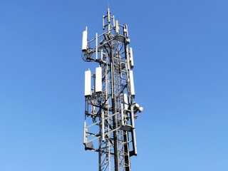 Mobile phone mast by M25 Motorway, Chorleywood, Hertfordshire, UK